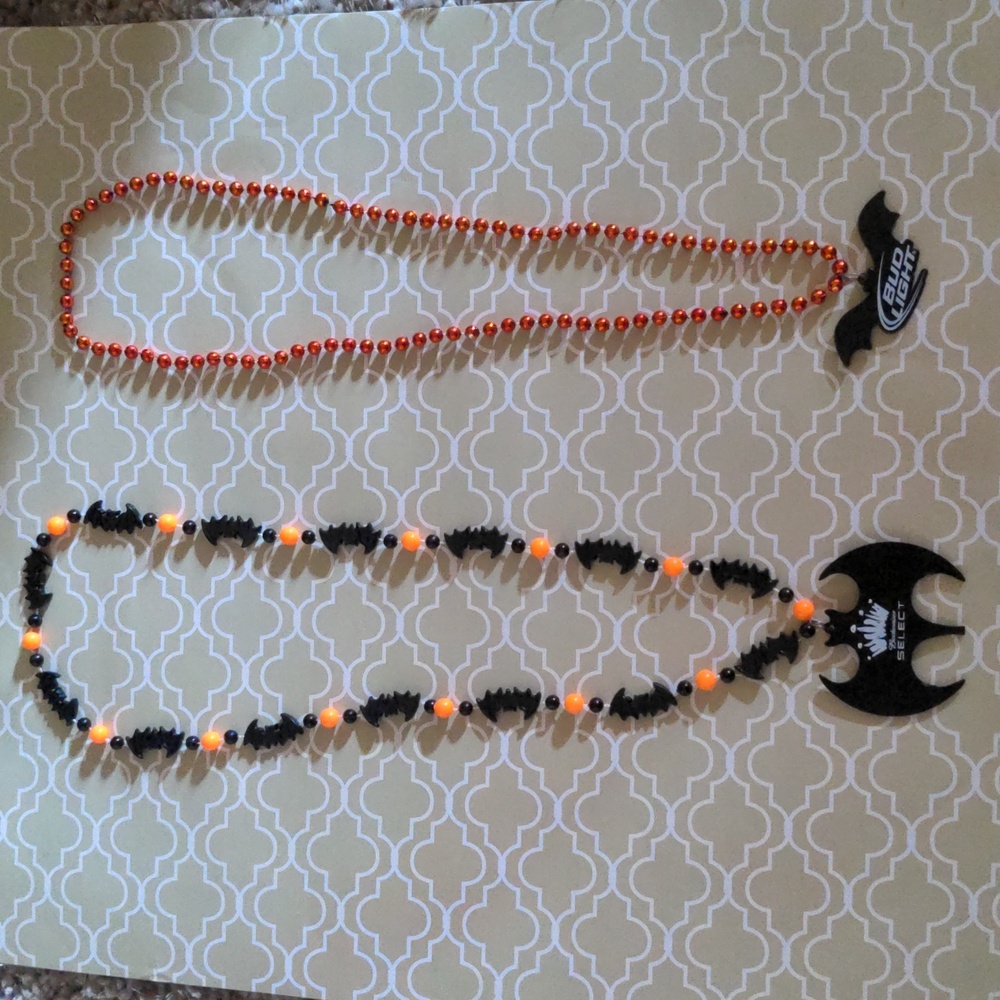 Bundle of Halloween bat necklaces